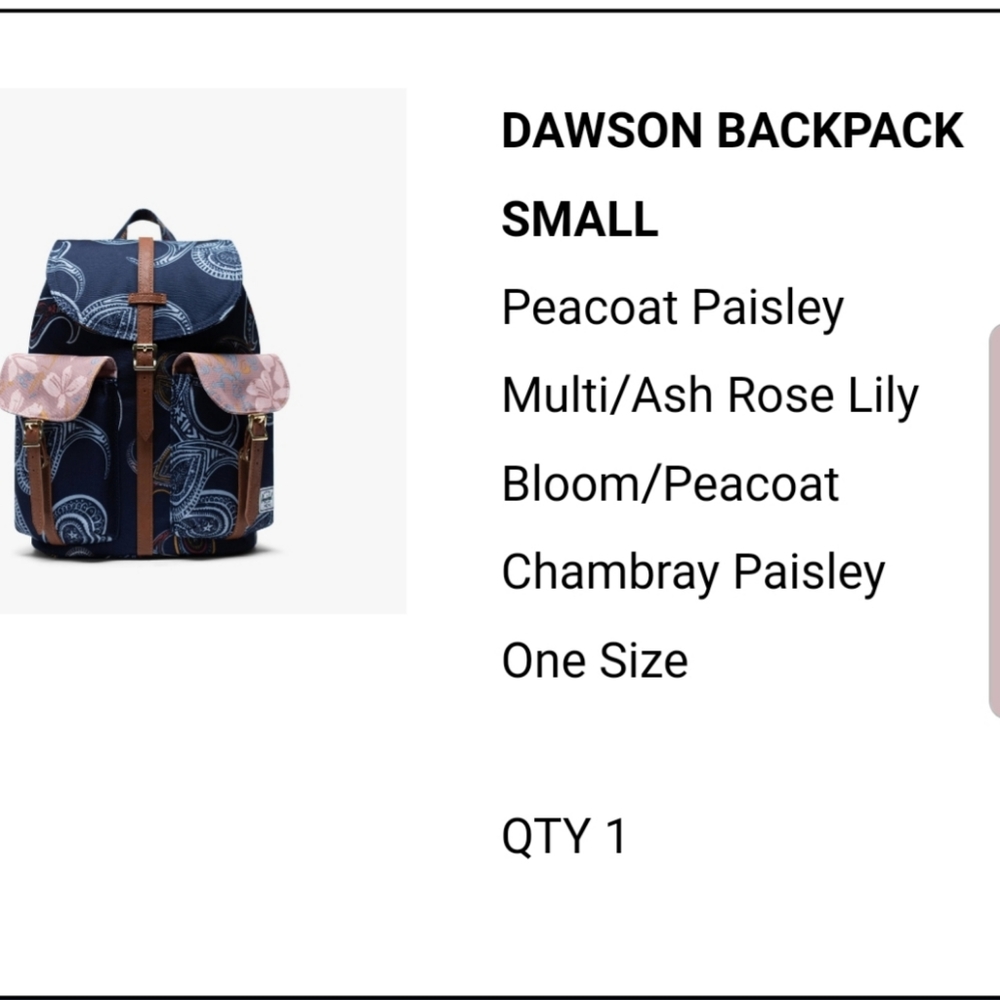Small Dawson BackPack
